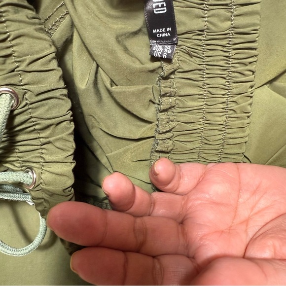 Olive Green Men's Shorts - Picture 11 of 14